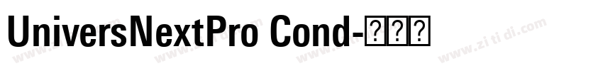 UniversNextPro Cond字体转换